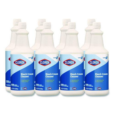 Bleach Cream Cleanser, Fresh Scent, 32 Oz Bottle, 8/carton