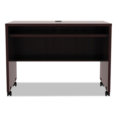 Alera Valencia Series Mobile Workstation Desk, 41.38" X 23.63" X 30", Mahogany Alera Valencia Series Mobile Workstation Desk, 41.38" X 23.63" X 30", Mahogany