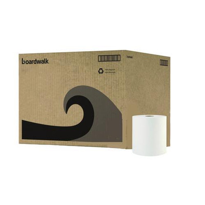 Hardwound Paper Towels, 1-ply, 8" X 800 Ft, White, 6 Rolls/carton