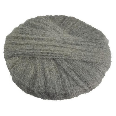 Radial Steel Wool Pads, Grade 0 (fine): Cleaning And Polishing, 17" Diameter, Gray, 12/carton