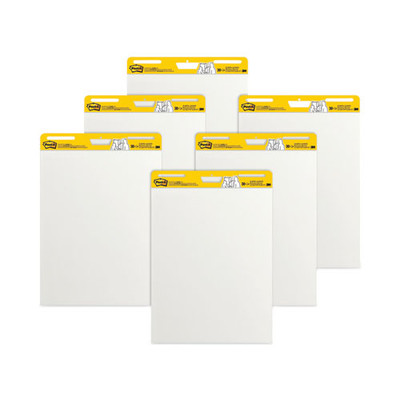 Vertical-orientation Self-stick Easel Pad Value Pack, Unruled, 30 White 25 X 30 Sheets, 6/carton - VISMMM559VAD6PK