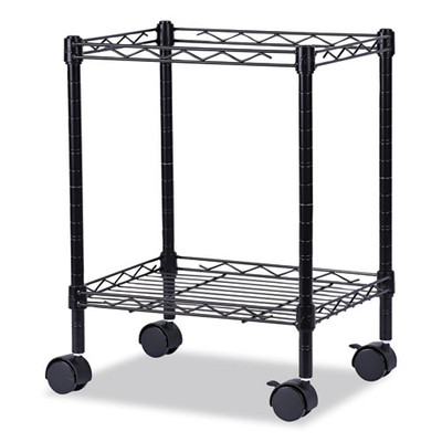 Compact Rolling File Cart, 15.25w X 12.38d X 21h, Black