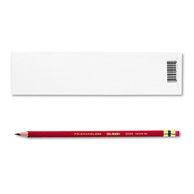 Col-erase Pencil With Eraser, 0.7 Mm, 2b (#1), Carmine Red Lead, Carmine Red Barrel, Dozen Col-erase Pencil With Eraser, 0.7 Mm, 2b (#1), Carmine Red Lead, Carmine Red Barrel, Dozen