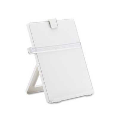Non-magnetic Desktop Copyholder, 25 Sheet Capacity, Plastic, Platinum Non-magnetic Desktop Copyholder, 25 Sheet Capacity, Plastic, Platinum