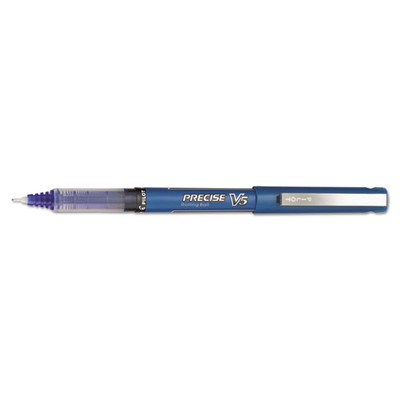 Precise V5 Roller Ball Pen, Stick, Extra-fine 0.5 Mm, Blue Ink, Blue Barrel, Dozen Precise V5 Roller Ball Pen, Stick, Extra-fine 0.5 Mm, Blue Ink, Blue Barrel, Dozen