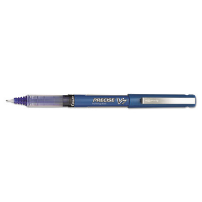 Precise V7 Roller Ball Pen, Stick, Fine 0.7 Mm, Blue Ink, Blue Barrel, Dozen Precise V7 Roller Ball Pen, Stick, Fine 0.7 Mm, Blue Ink, Blue Barrel, Dozen