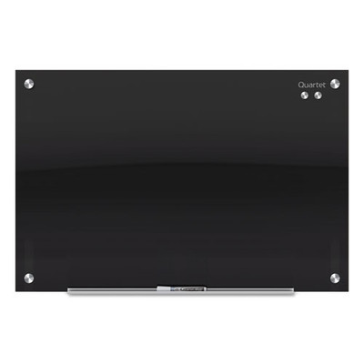 Infinity Black Glass Magnetic Marker Board, 48 X 36