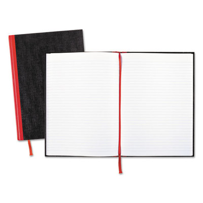 Casebound Notebooks, 1 Subject, Wide/legal Rule, Black Cover, 11.75 X 8.25, 96 Sheets