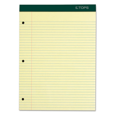 Double Docket Ruled Pads With Extra Sturdy Back, Medium/college Rule, 100 Canary-yellow 8.5 X 11.75 Sheets Double Docket Ruled Pads With Extra Sturdy Back, Medium/college Rule, 100 Canary-yellow 8.5 X 11.75 Sheets