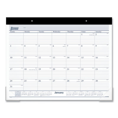 Desk Pad, 21.75 X 17, White Sheets, Black Binding, Clear Corners, 12-month (jan To Dec): 2022 Desk Pad, 21.75 X 17, White Sheets, Black Binding, Clear Corners, 12-month (jan To Dec): 2022