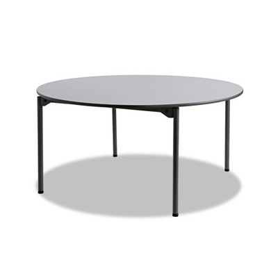 Maxx Legroom Wood Folding Table, Round Top, 60" Dia X 29.5"h, Gray/charcoal Maxx Legroom Wood Folding Table, Round Top, 60" Dia X 29.5"h, Gray/charcoal