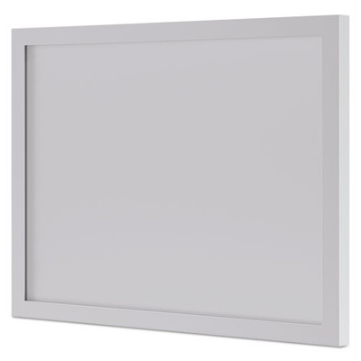 Bl Series Frosted Glass Modesty Panel, 39.5w X 0.13d X 27.25h, Silver/frosted Bl Series Frosted Glass Modesty Panel, 39.5w X 0.13d X 27.25h, Silver/frosted