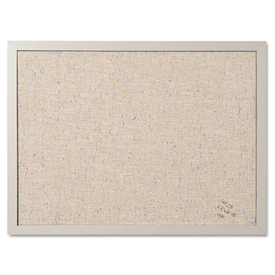 Designer Fabric Bulletin Board, 24x18, Gray Fabric/gray Frame Designer Fabric Bulletin Board, 24x18, Gray Fabric/gray Frame