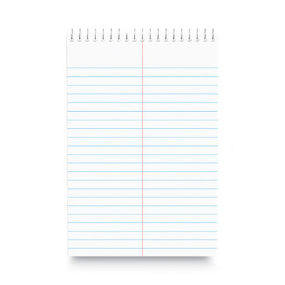 Steno Pads, Gregg Rule, Red Cover, 80 White 6 X 9 Sheets