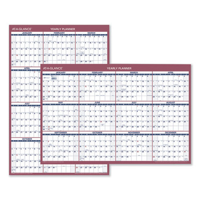 Vertical/horizontal Wall Calendar, 24 X 36, White/blue/red Sheets, 12-month (jan To Dec): 2022 Vertical/horizontal Wall Calendar, 24 X 36, White/blue/red Sheets, 12-month (jan To Dec): 2022