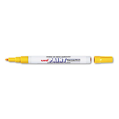 Permanent Marker, Fine Bullet Tip, Yellow Permanent Marker, Fine Bullet Tip, Yellow