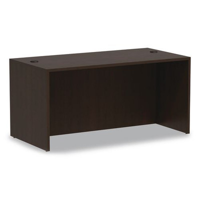 Alera Valencia Series Straight Front Desk Shell, 59.13" X 29.5" X 29.63", Espresso