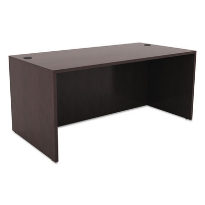Alera Valencia Series Straight Front Desk Shell, 59.13" X 29.5" X 29.63", Espresso