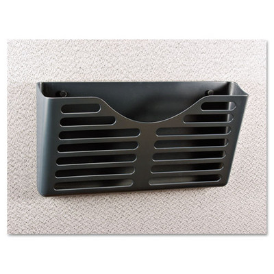 Recycled Plastic Cubicle Single File Pocket, Cubicle Pins Mount, 13.5 X 3 X 7, Charcoal Recycled Plastic Cubicle Single File Pocket, Cubicle Pins Mount, 13.5 X 3 X 7, Charcoal