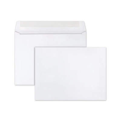 Open-side Booklet Envelope, #10 1/2, Cheese Blade Flap, Gummed Closure, 9 X 12, White, 250/box Open-side Booklet Envelope, #10 1/2, Cheese Blade Flap, Gummed Closure, 9 X 12, White, 250/box