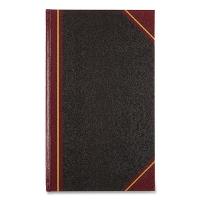 Texthide Record Book, 1 Subject, Medium/college Rule, Black/burgundy Cover, 14 X 8.5, 500 Sheets