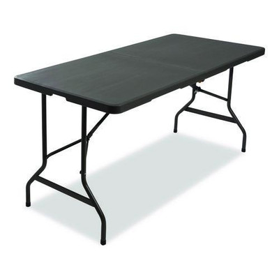 Indestructable Classic Bi-folding Table, 250 Lb Capacity, 60 X 30 X 29, Charcoal