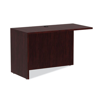 Alera Valencia Series Reversible Return/bridge Shell, 47 1/4w X 23 5/8d X 29 1/2h, Mahogany