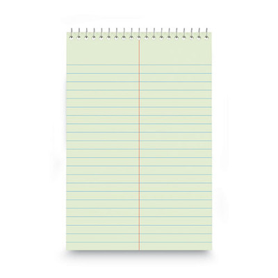 Steno Pads, Gregg Rule, Red Cover, 80 Green-tint 6 X 9 Sheets