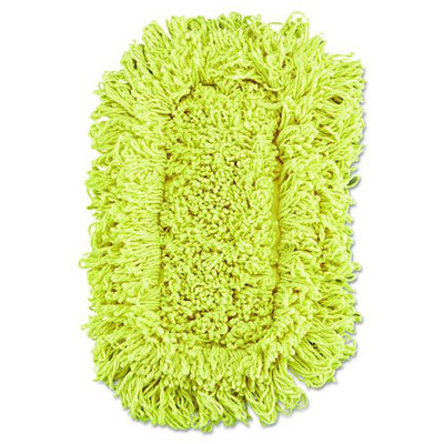 Trapper Looped-end Dust Mop Head, 12 X 5, Yellow, 12/carton