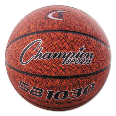 Composite Basketball, Official Intermediate Size, Brown Composite Basketball, Official Intermediate Size, Brown