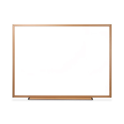 Dry Erase Board, Melamine, 48 X 36, Oak Frame