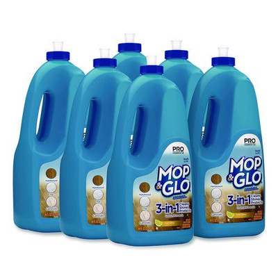 Triple Action Floor Shine Cleaner, Fresh Citrus Scent, 64 Oz Bottle, 6/carton