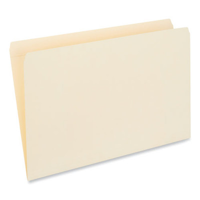 Double-ply Top Tab Manila File Folders, Straight Tabs, Legal Size, 0.75" Expansion, Manila, 100/box