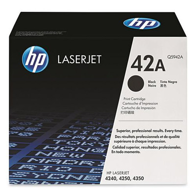 Hp 42a, (q5942a) Black Original Laserjet Toner Cartridge