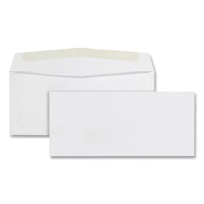 Business Envelope, Side Seam, #10, Commercial Flap, Gummed Closure, 4.13 X 9.5, White, 500/box