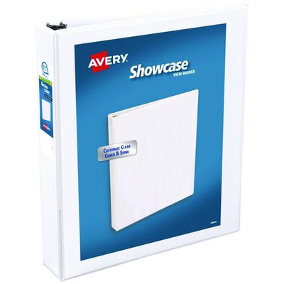 Showcase Economy View Binder With Round Rings, 3 Rings, 1.5" Capacity, 11 X 8.5, White