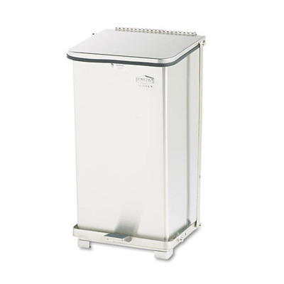 Defenders Biohazard Step Can, Square, Steel, 6.5 Gal, Stainless Steel Defenders Biohazard Step Can, Square, Steel, 6.5 Gal, Stainless Steel