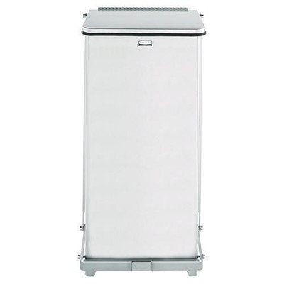 Defenders Biohazard Step Can, Square, Steel, 6.5 Gal, Stainless Steel