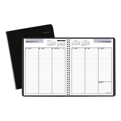 Dayminder Weekly Planner, Vertical-column Format, 8.75 X 7, Black Cover, 12-month (jan To Dec): 2022