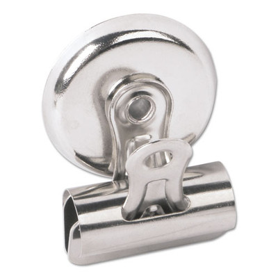 Bulldog Magnetic Clips, Small, Nickel-plated,18/pack Bulldog Magnetic Clips, Small, Nickel-plated,18/pack