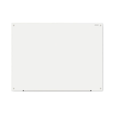 Frameless Glass Marker Board, 48" X 36", White