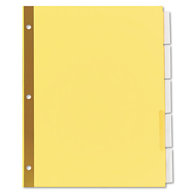 Deluxe Extended Insertable Tab Indexes, 5-tab, 11 X 8.5, Buff, 6 Sets Deluxe Extended Insertable Tab Indexes, 5-tab, 11 X 8.5, Buff, 6 Sets