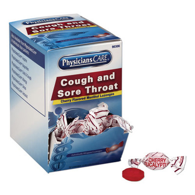 Cough And Sore Throat, Cherry Menthol Lozenges, 50 Individually Wrapped Per Box Cough And Sore Throat, Cherry Menthol Lozenges, 50 Individually Wrapped Per Box