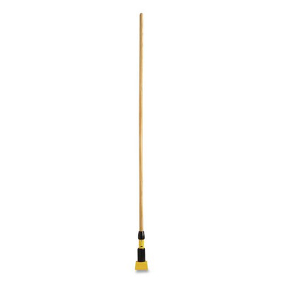 Gripper Hardwood Mop Handle, 1.13" Dia X 60", Natural/yellow