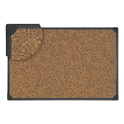 Tech Cork Board, 24 X 18, Cork, Black Frame Tech Cork Board, 24 X 18, Cork, Black Frame