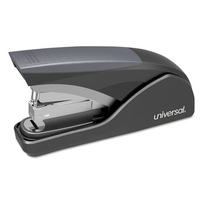 Deluxe Power Assist Flat-clinch Full Strip Stapler, 25-sheet Capacity, Black/gray Deluxe Power Assist Flat-clinch Full Strip Stapler, 25-sheet Capacity, Black/gray