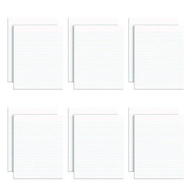 Glue Top Pads, Wide/legal Rule, 50 White 8.5 X 11 Sheets, Dozen