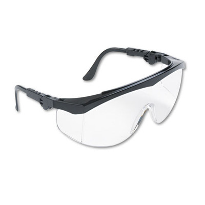 Tomahawk Wraparound Safety Glasses, Black Nylon Frame, Clear Lens, 12/box Tomahawk Wraparound Safety Glasses, Black Nylon Frame, Clear Lens, 12/box