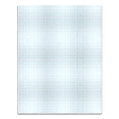 Quadrille Pads, Quadrille Rule (10 Sq/in), 50 White 8.5 X 11 Sheets