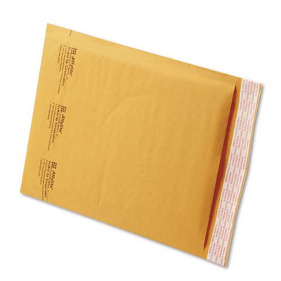 Jiffylite Self-seal Bubble Mailer, #2, Barrier Bubble Lining, Self-adhesive Closure, 8.5 X 12, Golden Brown Kraft, 100/carton